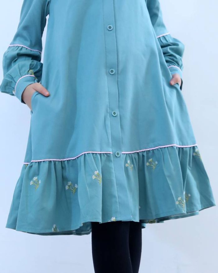 مانتو دلارام آبی2