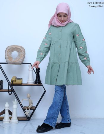 مانتو رز گلدوزی