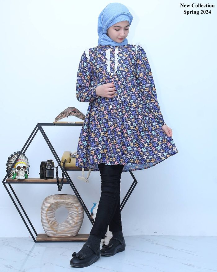 مانتو چمن گل ریز