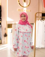 تونیک مخمل دخترانه پاییزی اسلامی