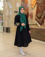 پیراهن گلبهار دخترانه نوجوان مشکی