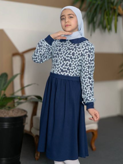 پیراهن صدف سورمه ای