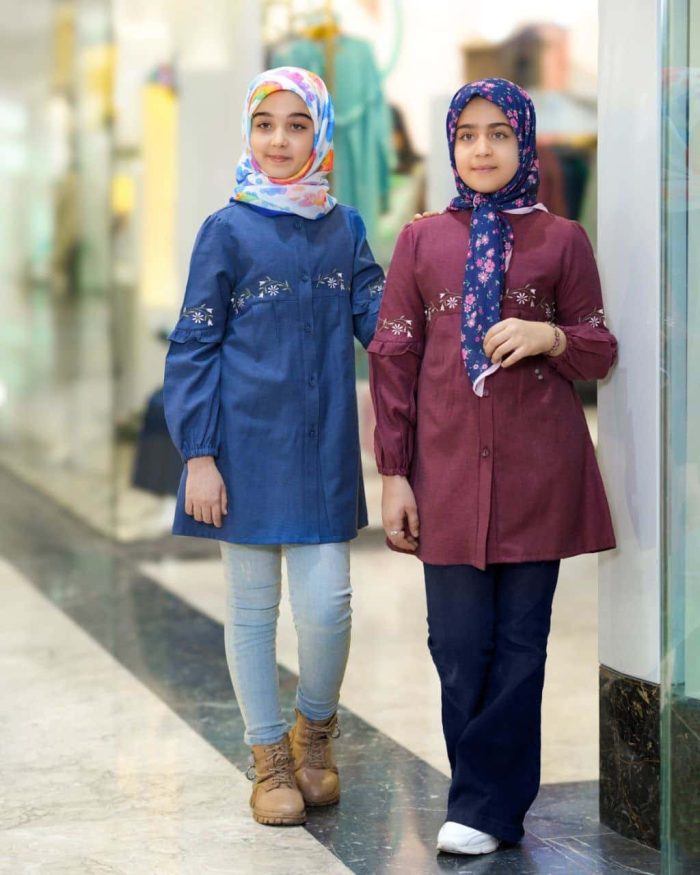 تونیک بنفشه دخترانه