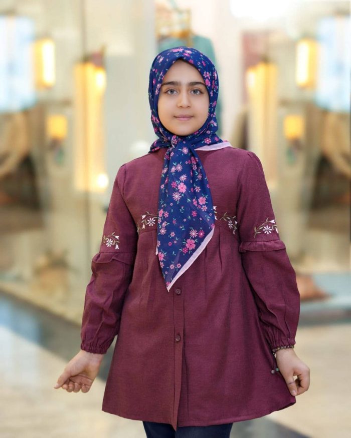 تونیک بنفشه نوجوان پوشیده