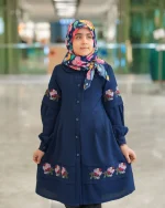 مانتو نوجوان دخترانه رزگل