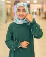 عبا دخترانه نیلوفر سبز